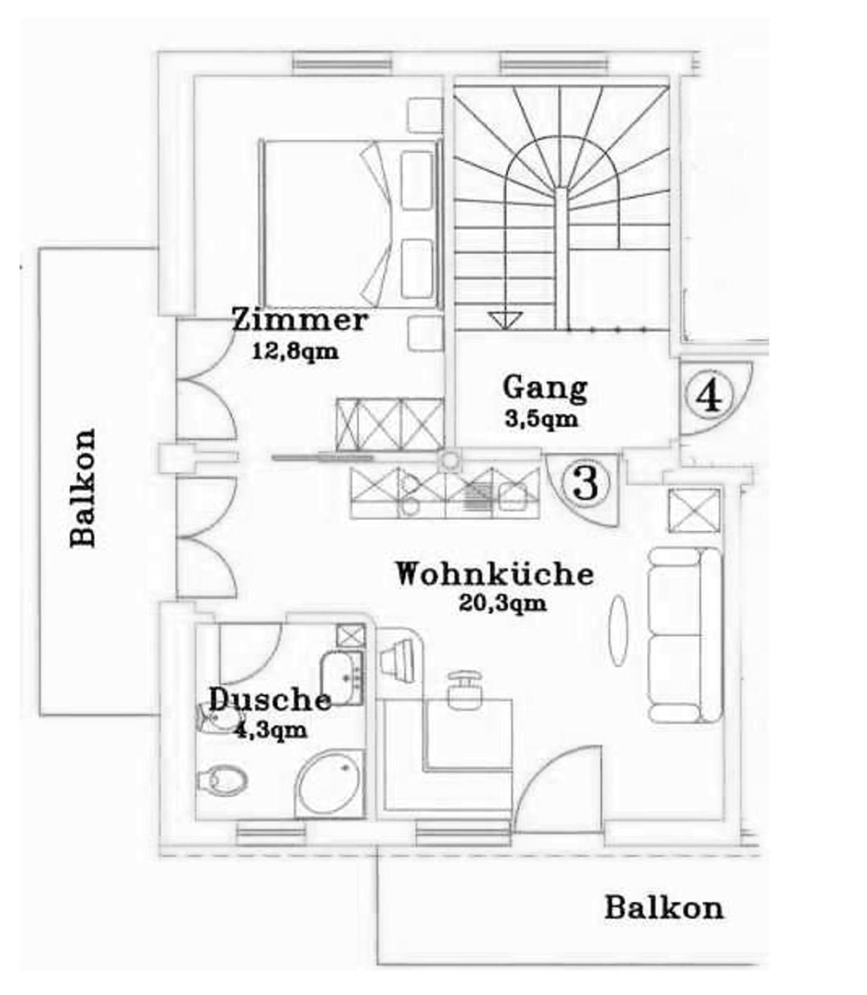 Appartementhaus Tratter 拉古多 外观 照片